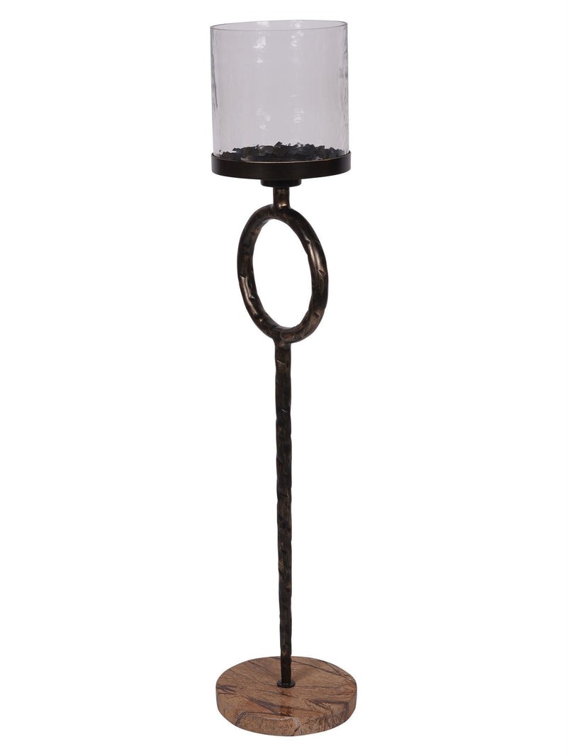 Libra Interiors brown Rutland floor hurricane 108cm, imported from the UK