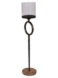Libra Interiors brown Rutland floor hurricane 108cm, imported from the UK