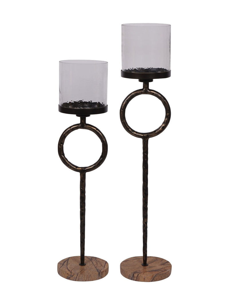 Libra Interiors brown Rutland floor hurricane 108cm, imported from the UK