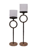 Libra Interiors brown Rutland floor hurricane 108cm, imported from the UK