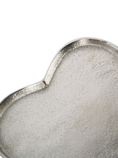 Next Libra Interiors Silver Esme Heart Decorative Plates Set of 2- Buy online at McGrocer