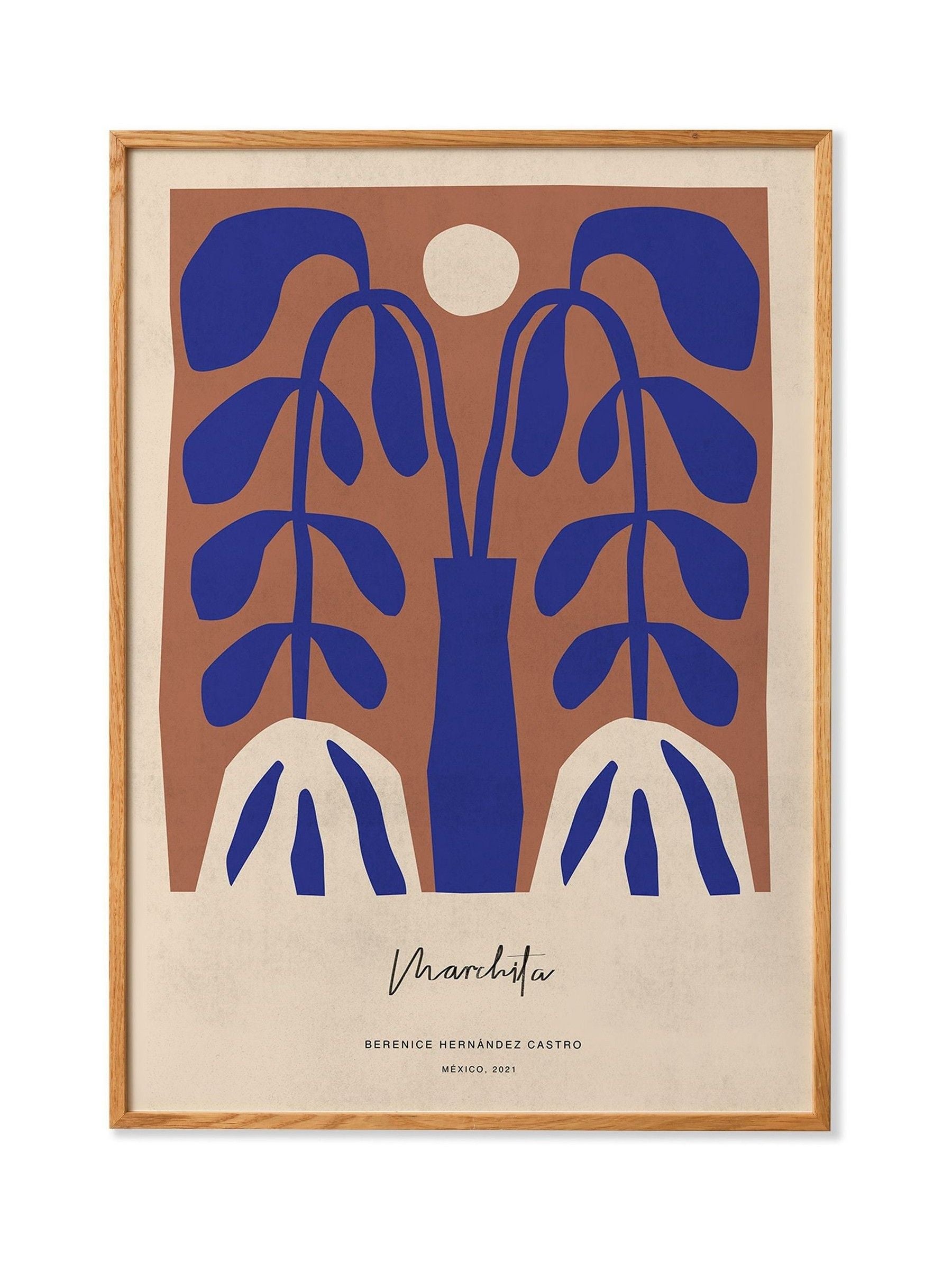 Paper Collective Blue Beige Brown Marchita
