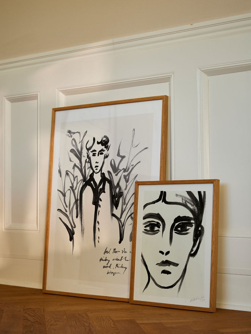Paper Collective Black White Fortunate art print, imported from the UK
