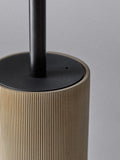 Toilet roll holder and brush set beige resin (British brand)