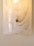Siena wall light, brass frame, glass plates, imported from the UK