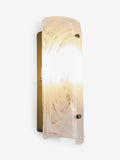 Siena wall light, brass frame, glass plates, imported from the UK