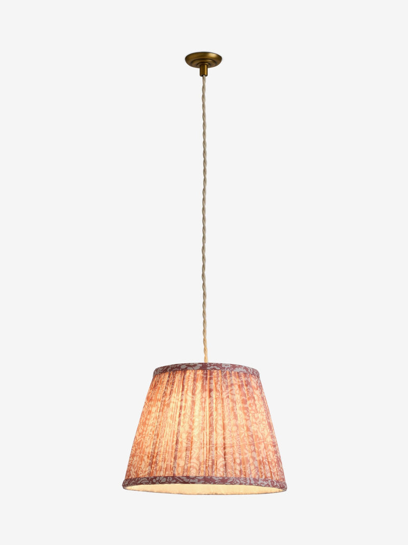 Twyford pink floral rechargeable pendant light - British product