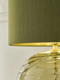 Green Ava rechargeable wireless table lamp, imported from the UK