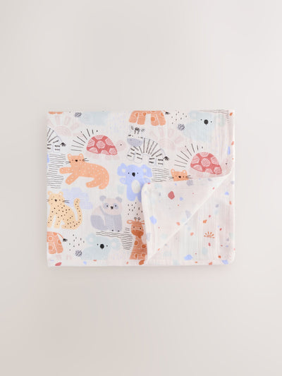 Next Safari Cotton Baby Muslin Blanket- Buy online at McGrocer
