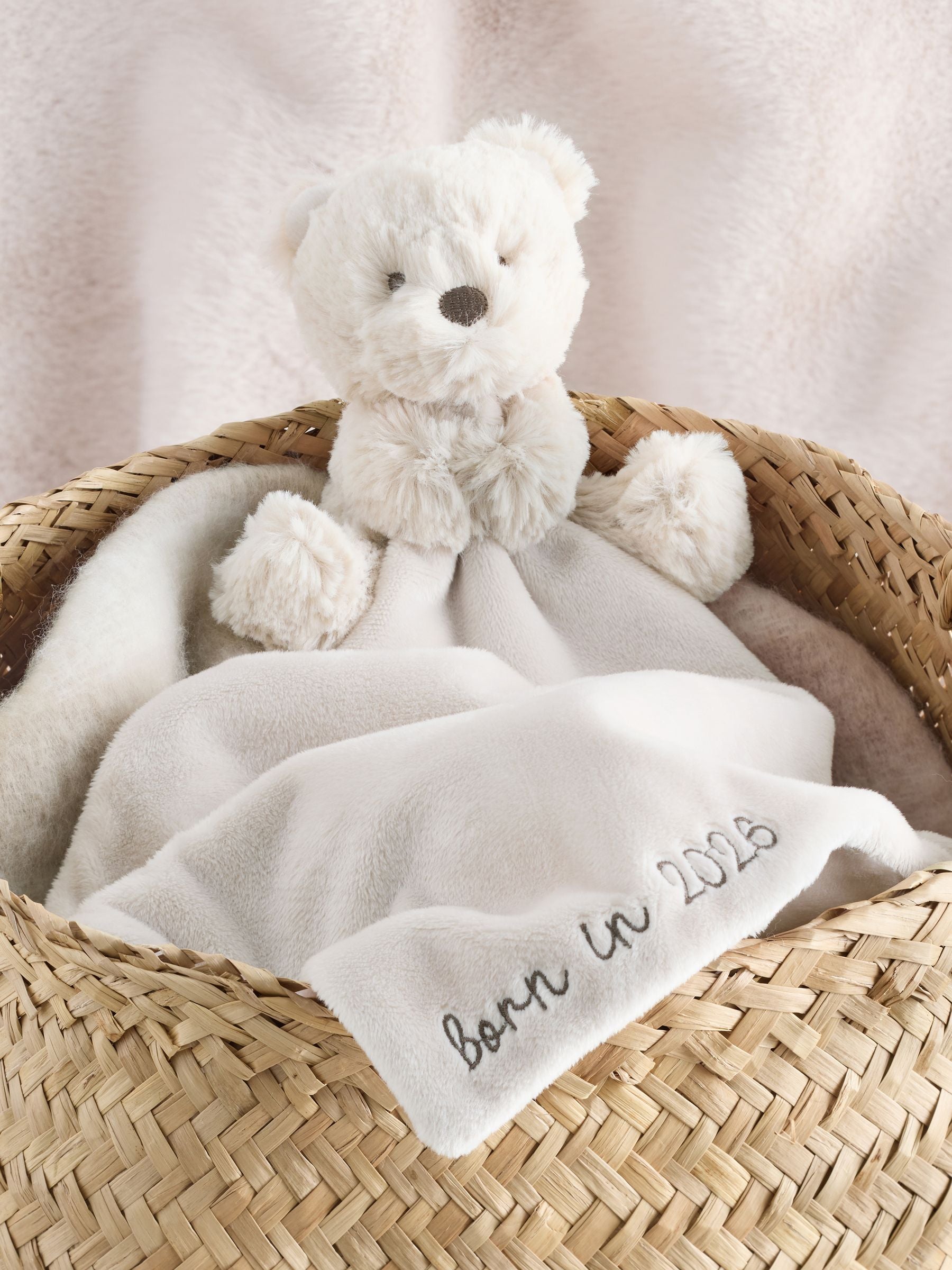 Brown Bear baby comforter made from recycled polyester UK version