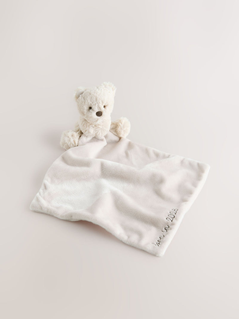 Brown Bear baby comforter made from recycled polyester UK version