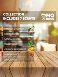 Mo Bros beard oil collection with 8 scents, imported from the UK