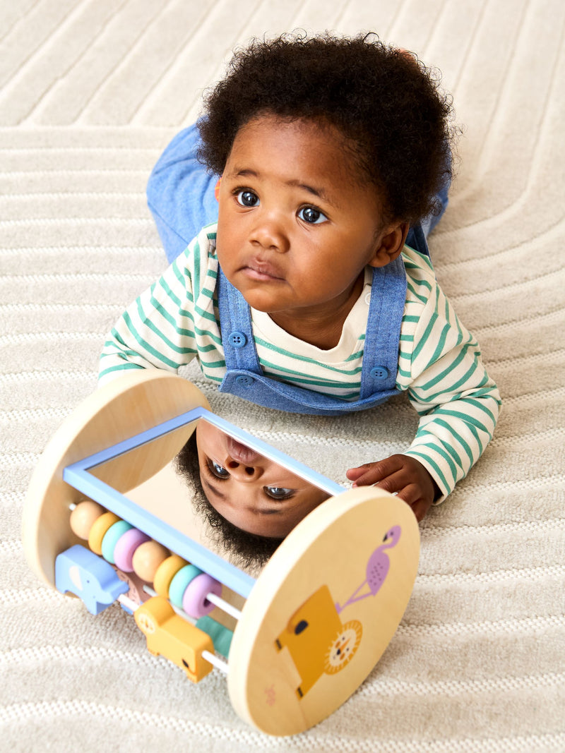 JoJo Maman Bébé Safari Wooden Activity Roller (British brand)