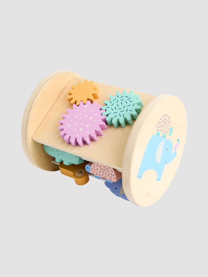 JoJo Maman Bébé Safari Wooden Activity Roller (British brand)