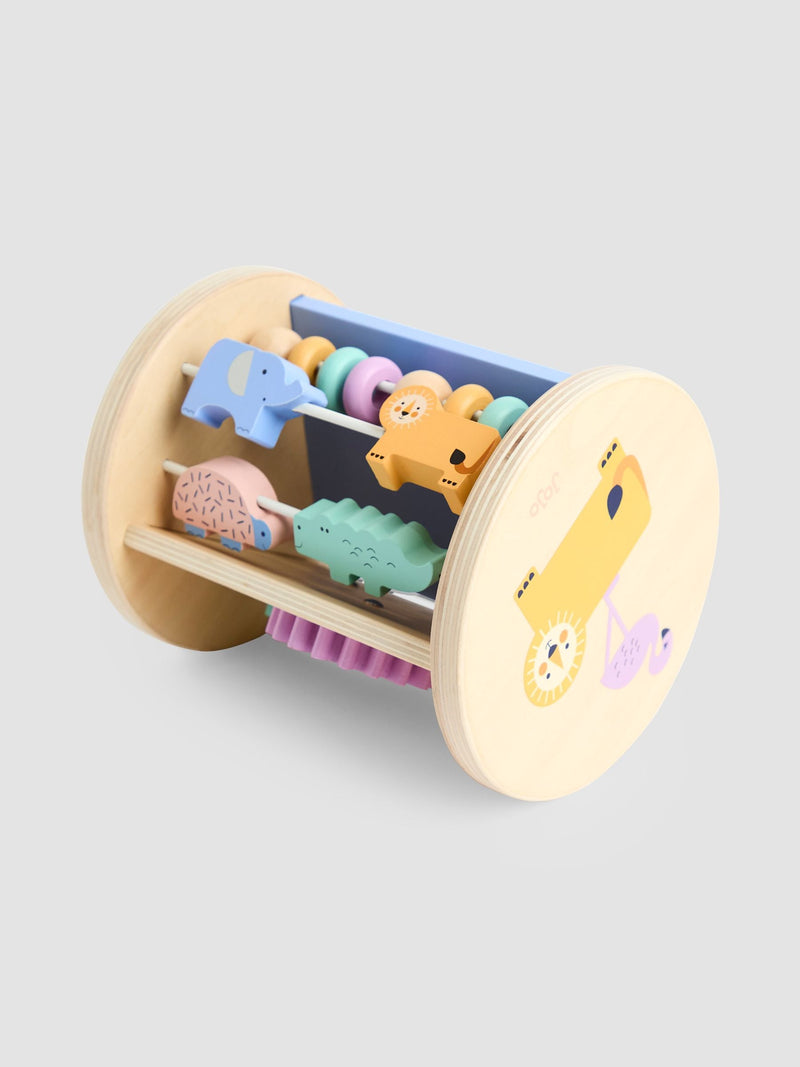 JoJo Maman Bébé Safari Wooden Activity Roller (British brand)
