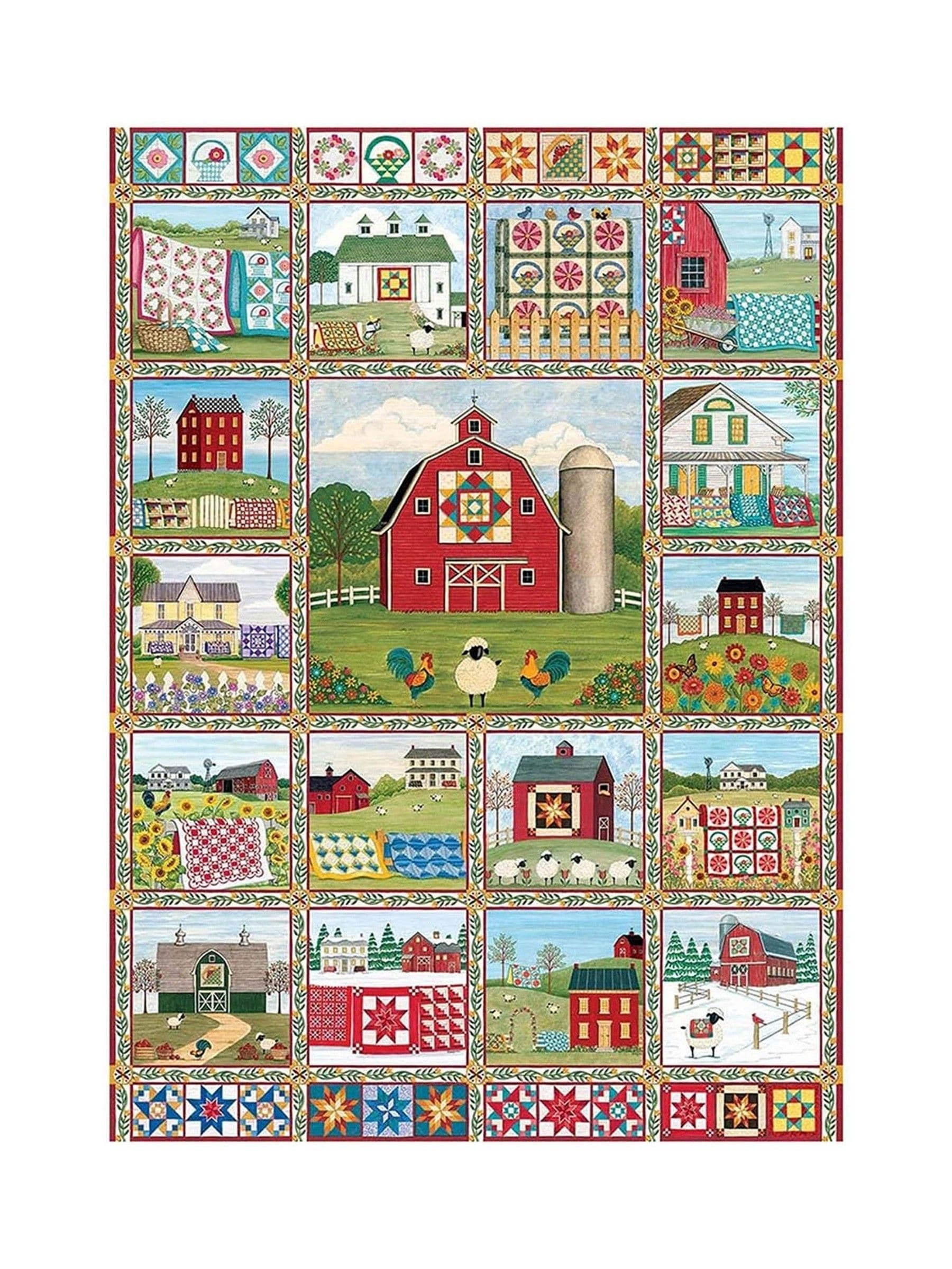 Cheatwell Games Quilt Country 1000 piece jigsaw puzzle - British product