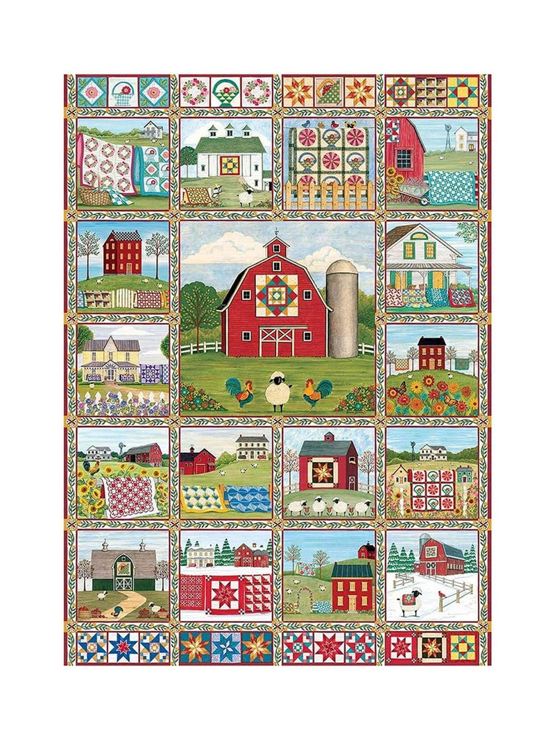 Cheatwell Games Quilt Country 1000 piece jigsaw puzzle - British product