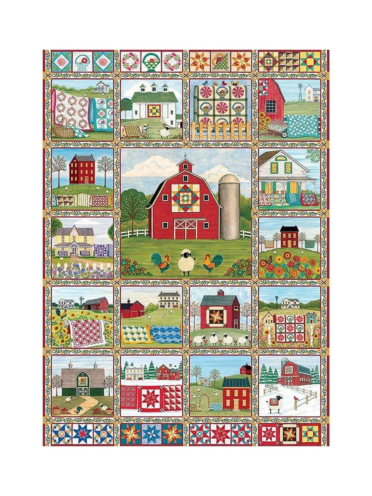 Cheatwell Games Quilt Country 1000 piece jigsaw puzzle - British product
