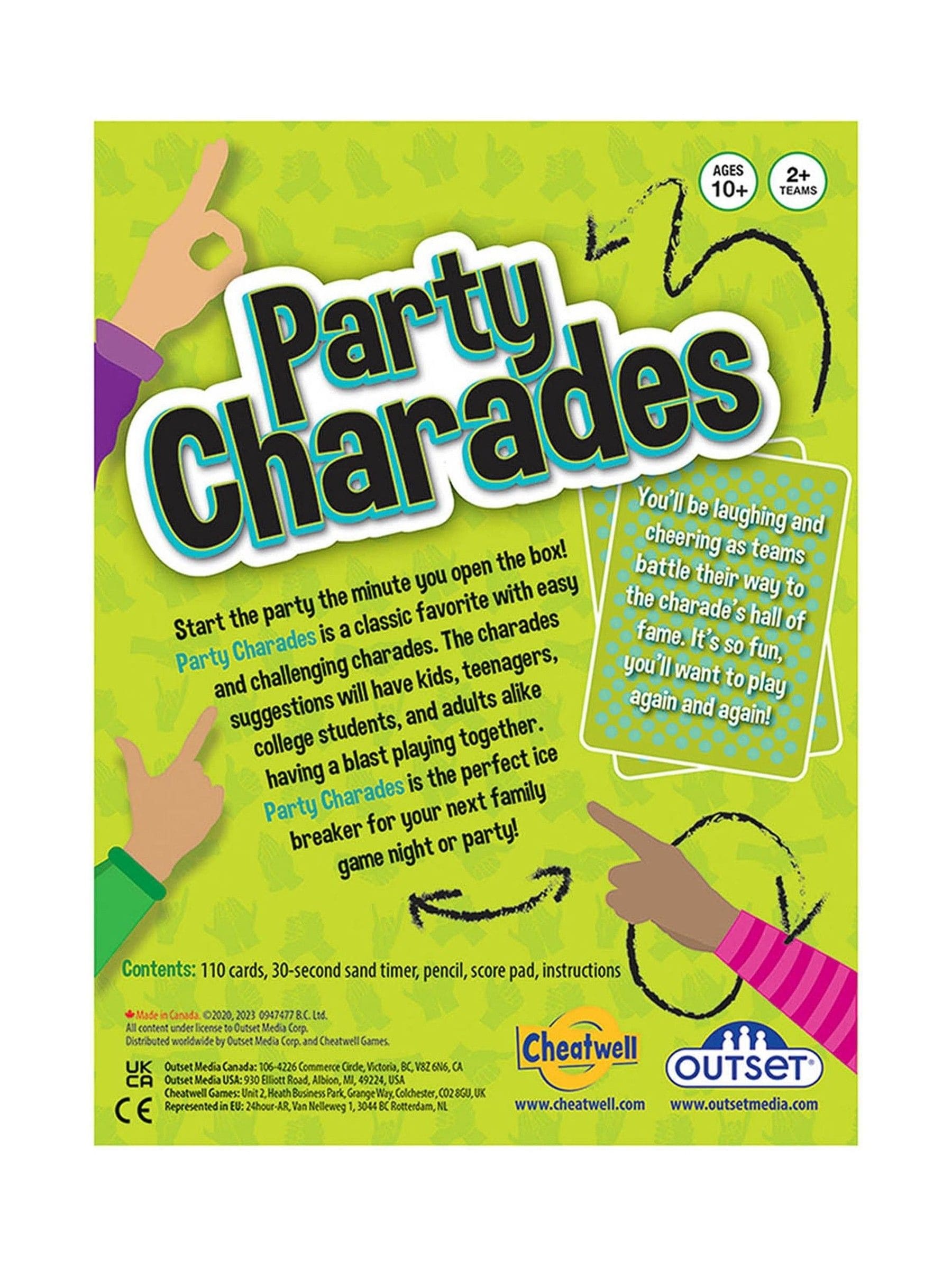 Cheatwell Games Party Charades game, UK version