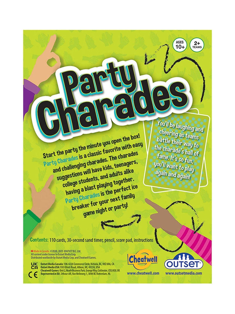 Cheatwell Games Party Charades game, UK version