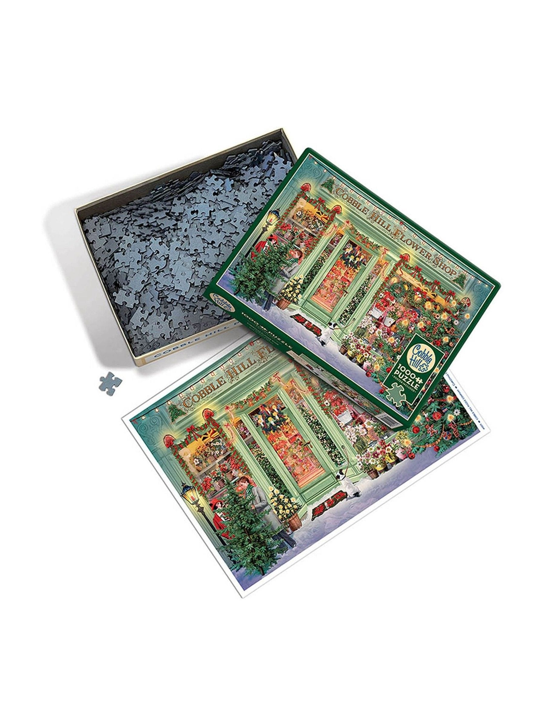 Cheatwell Games 1000 piece puzzle Christmas Flower Shop (British brand)