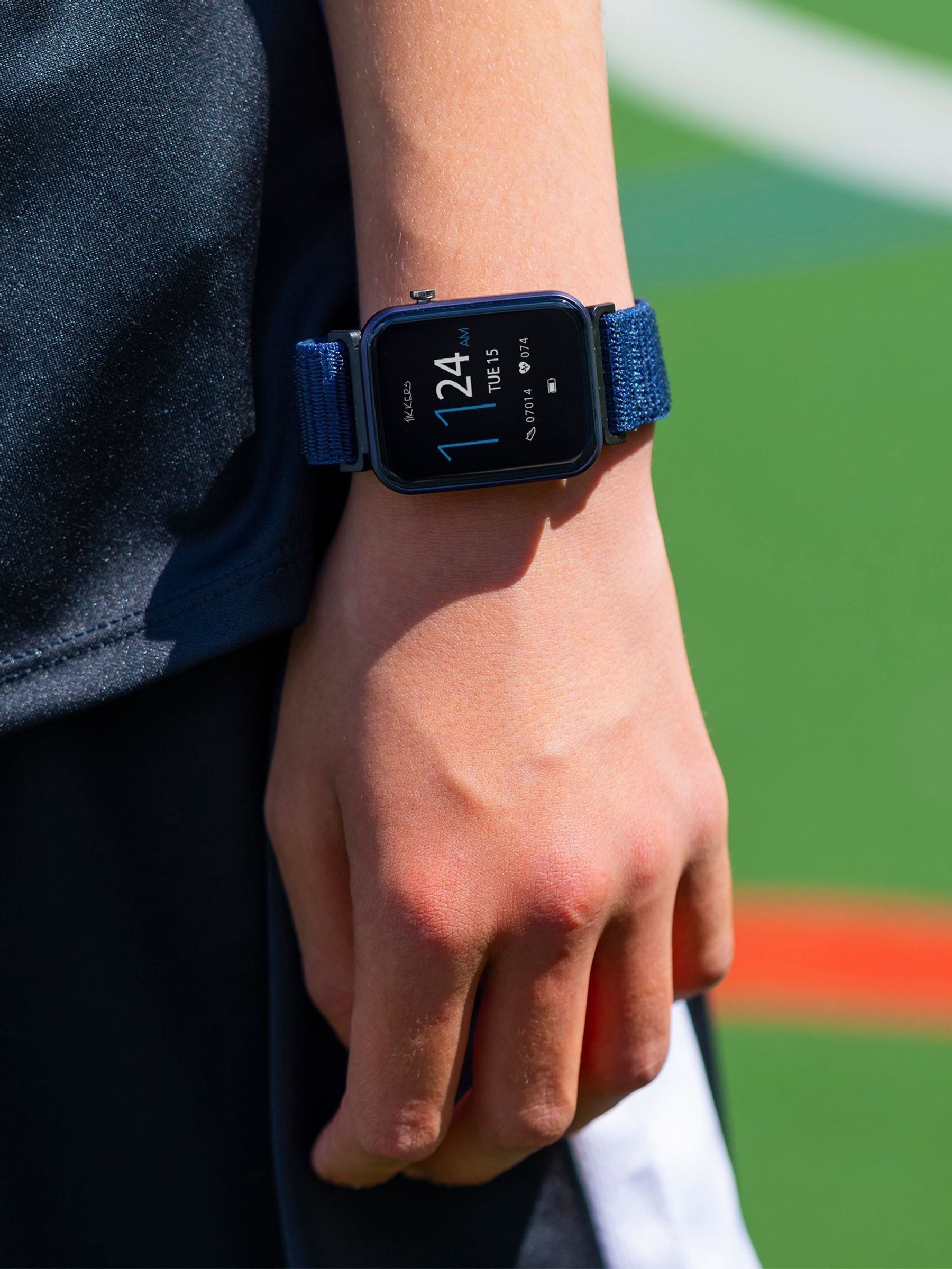 Tikkers Blue Smartwatch with Riptape Strap - British product