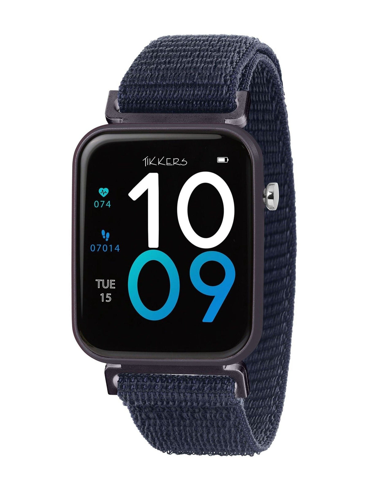 Tikkers Blue Smartwatch with Riptape Strap - British product