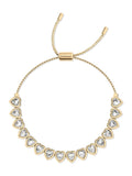 Radley silver plated heart stone set bracelet, imported from the UK