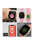 Reflex Active Pink Series 50 smartwatch with interchangeable straps - British product