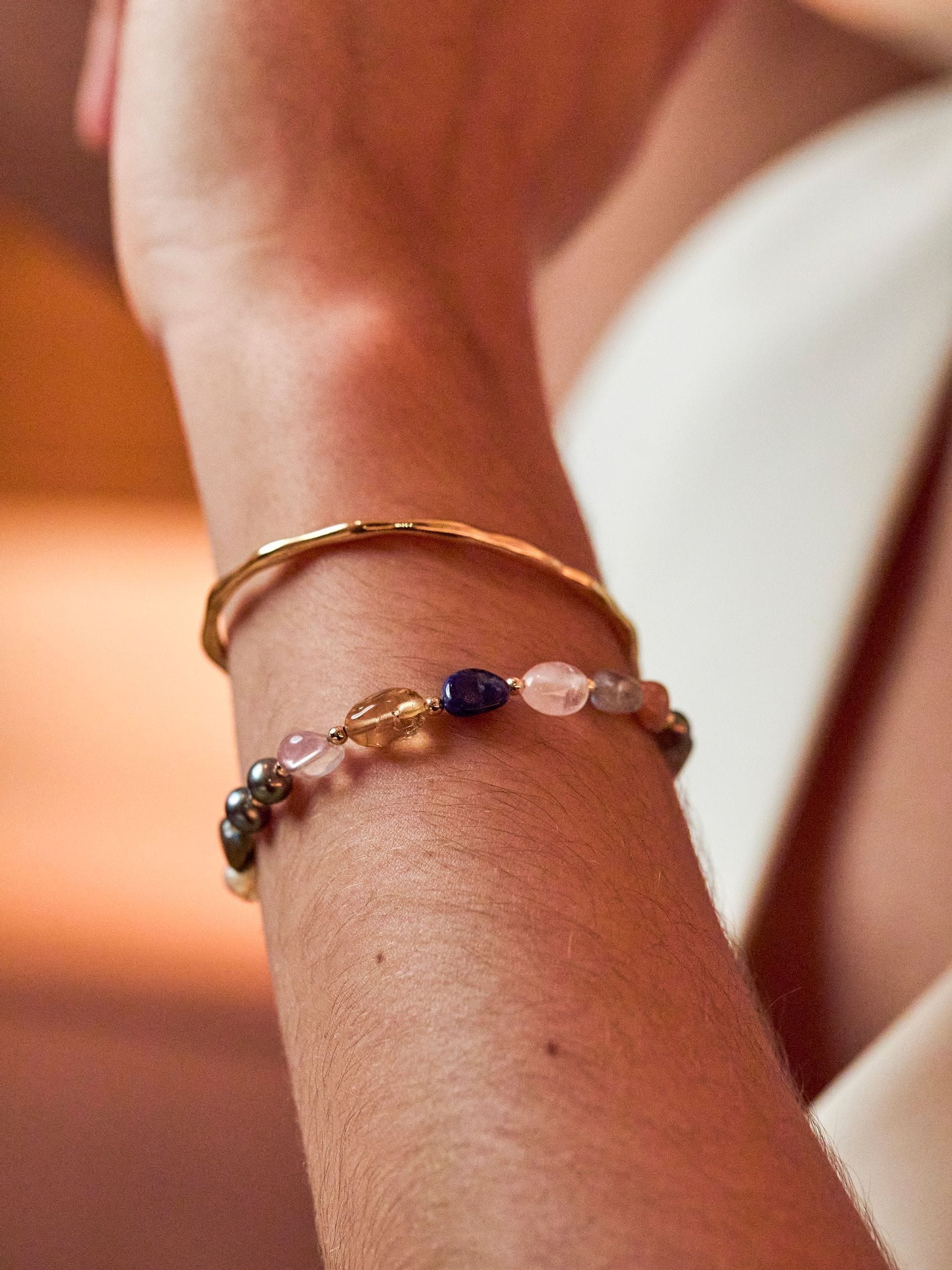 Estella Bartlett Gold Tone Molten Bangle - British product