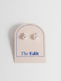 Estella Bartlett Silver Tone Mini Teardrop Earrings - British product