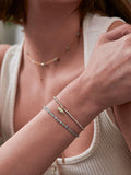 Estella Bartlett Howlite Amelia Bracelet in Gold Tone Grey - British product