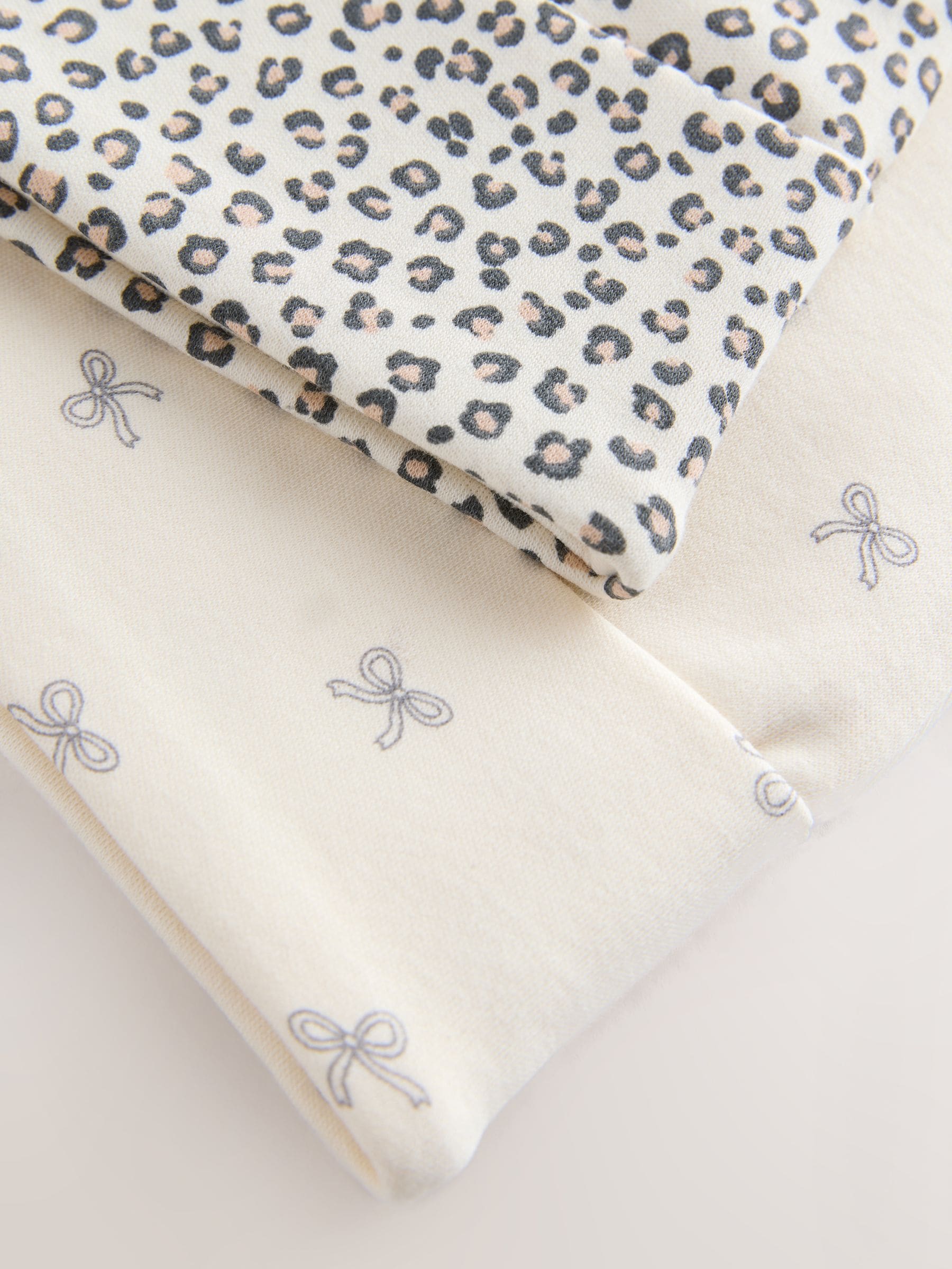 Stone Bow jersey beanie 2 pack 3mths-16yrs, UK version