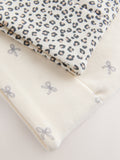 Stone Bow jersey beanie 2 pack 3mths-16yrs, UK version
