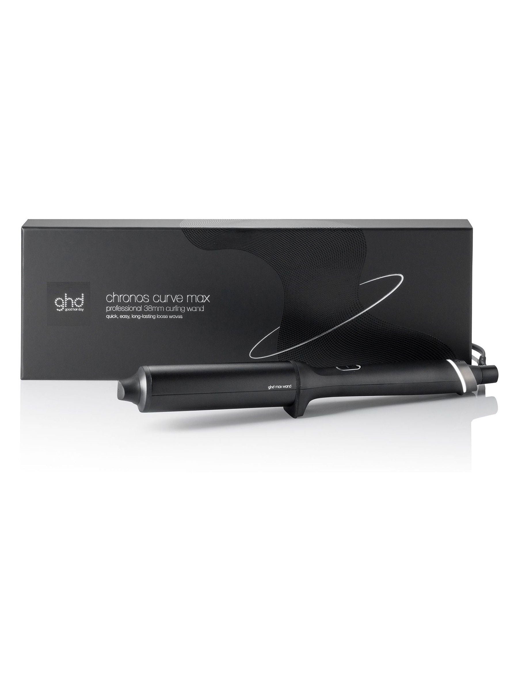 ghd Chronos Curve Max Wand 38mm black hair curler - British product