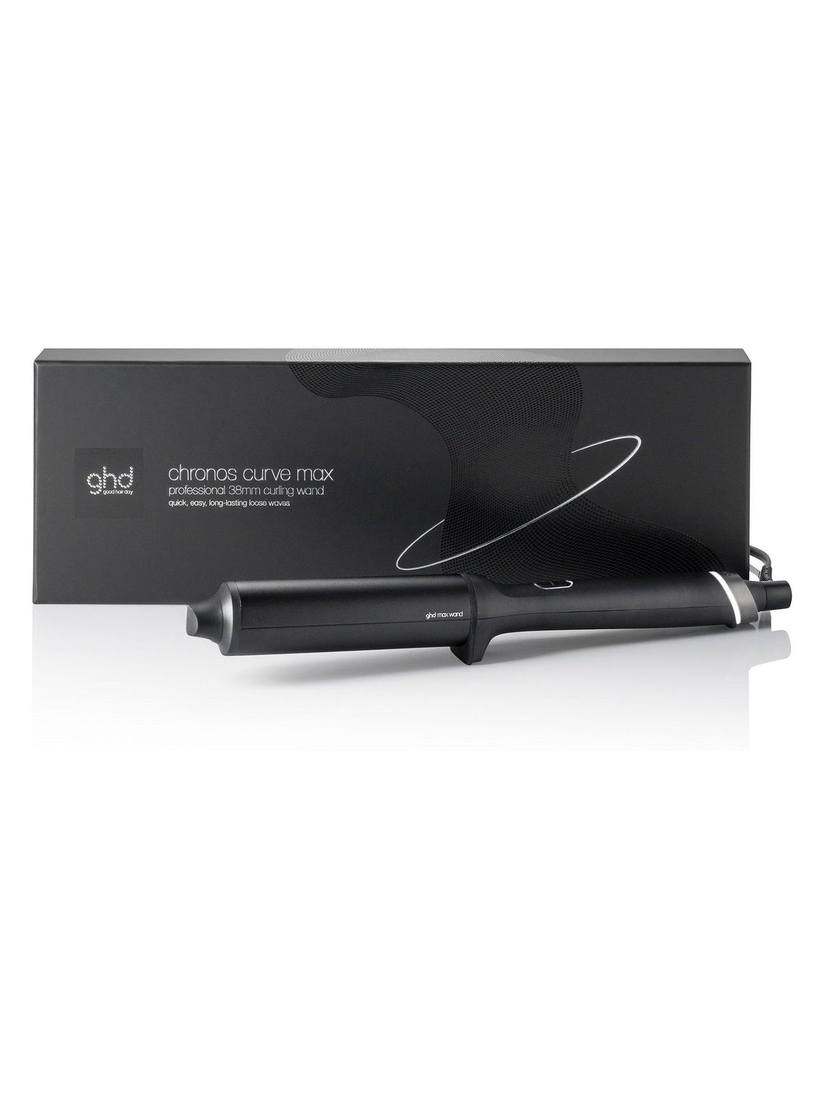 ghd Chronos Curve Max Wand 38mm black hair curler - British product