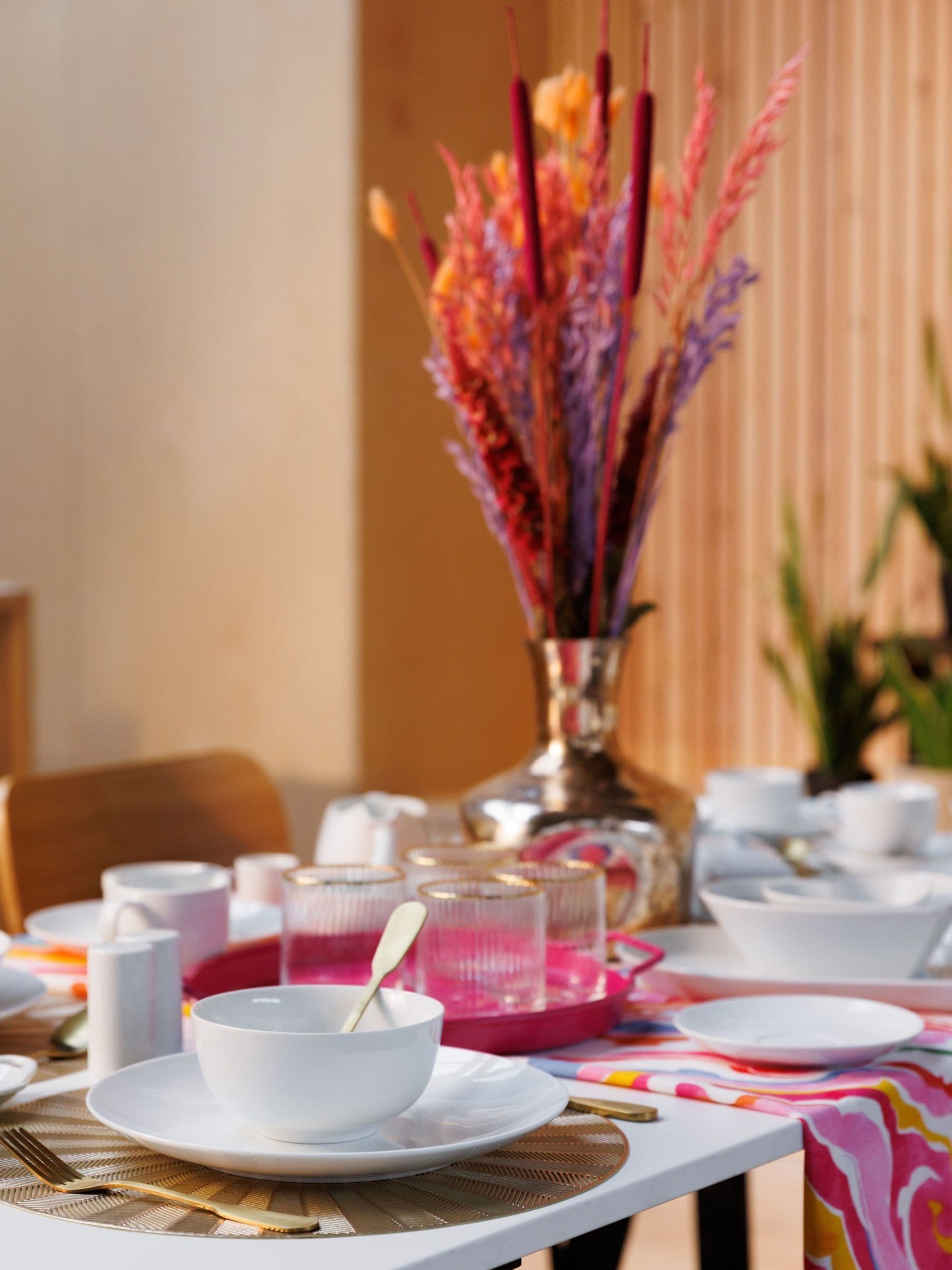 Mikasa white chalk porcelain dinner set 12 piece, imported from the UK