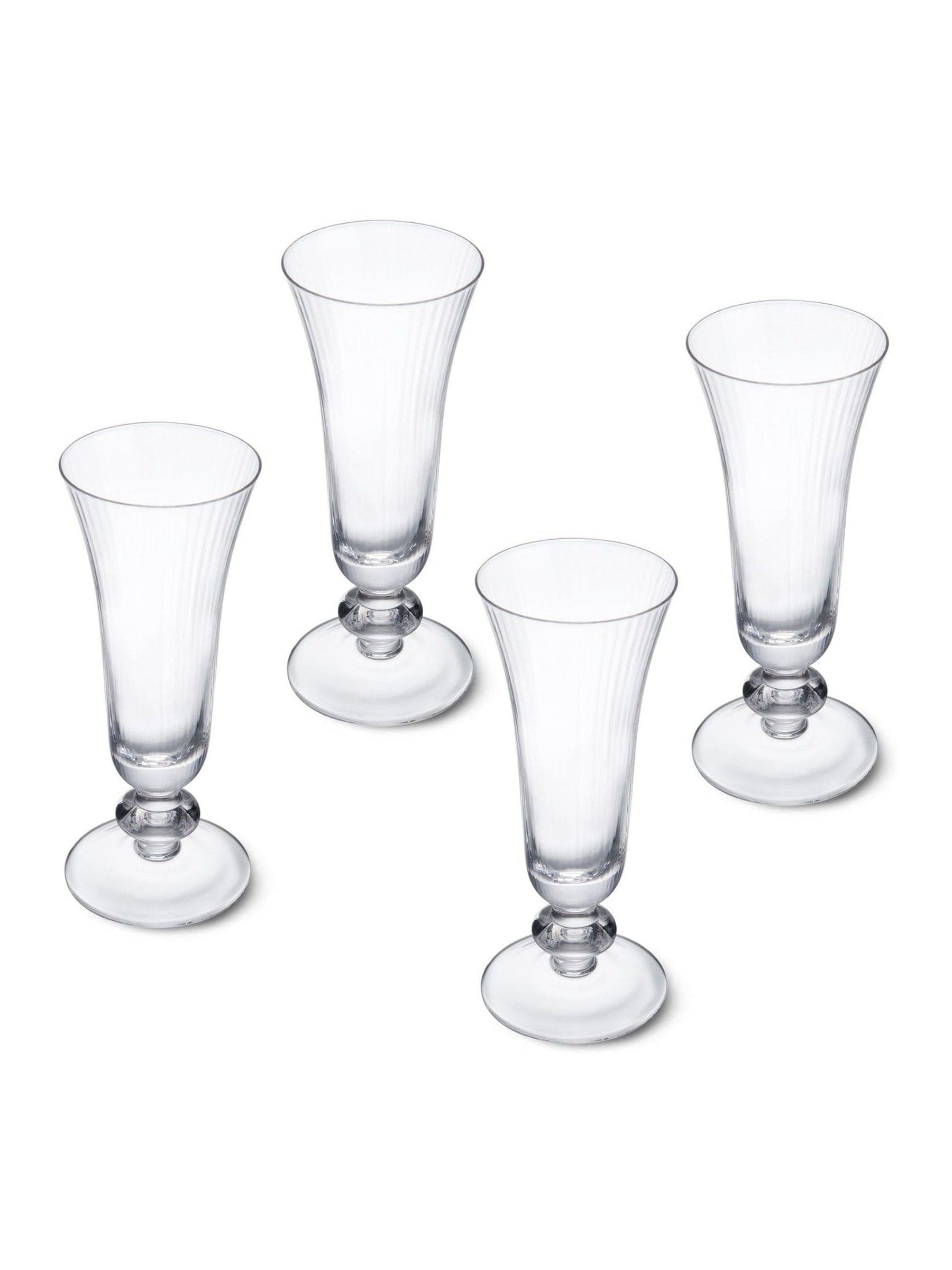 Mikasa Salerno short-stem champagne flutes set of 4, imported from the UK
