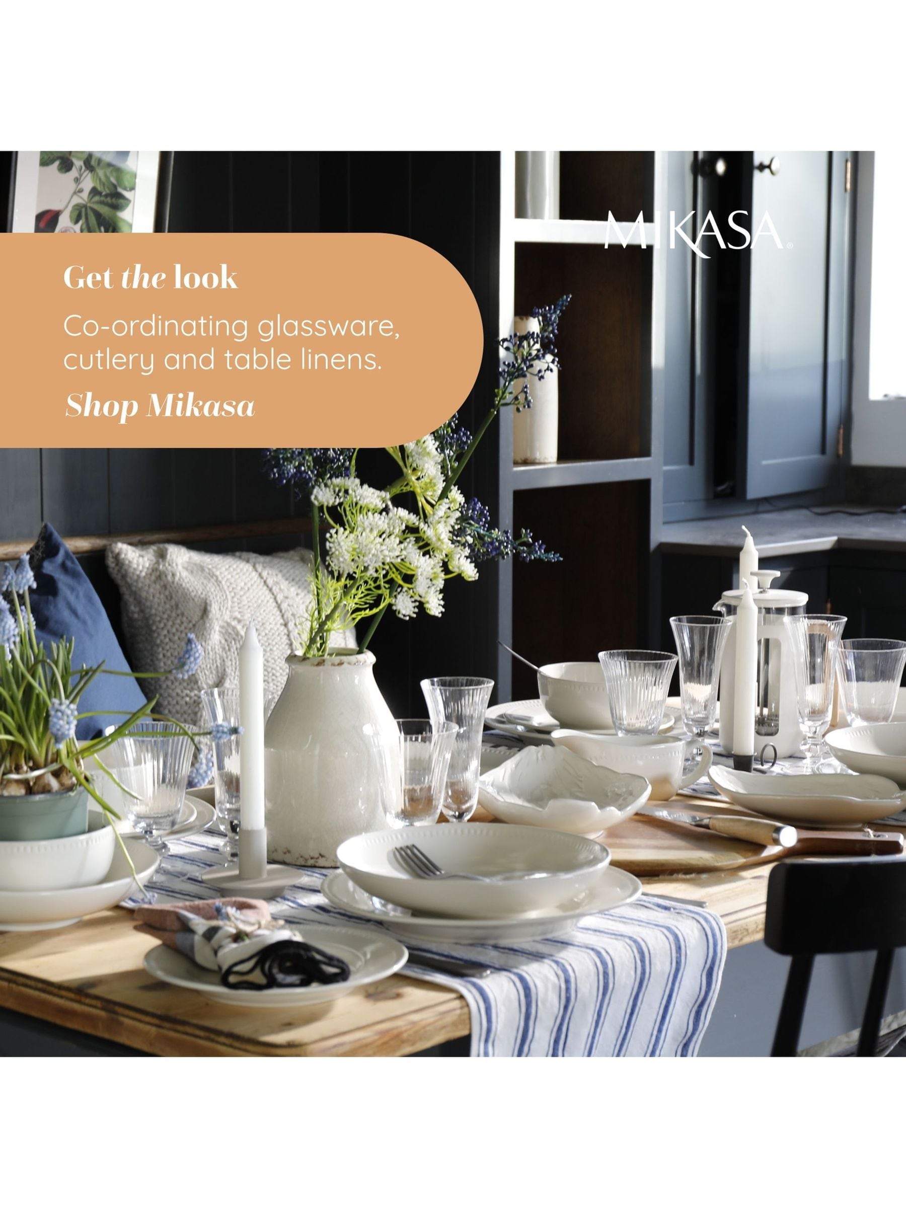 Mikasa clear short-stem wine glasses set 260ml, UK version