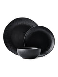 Mikasa Black Jardin 12 piece dinner set, imported from the UK
