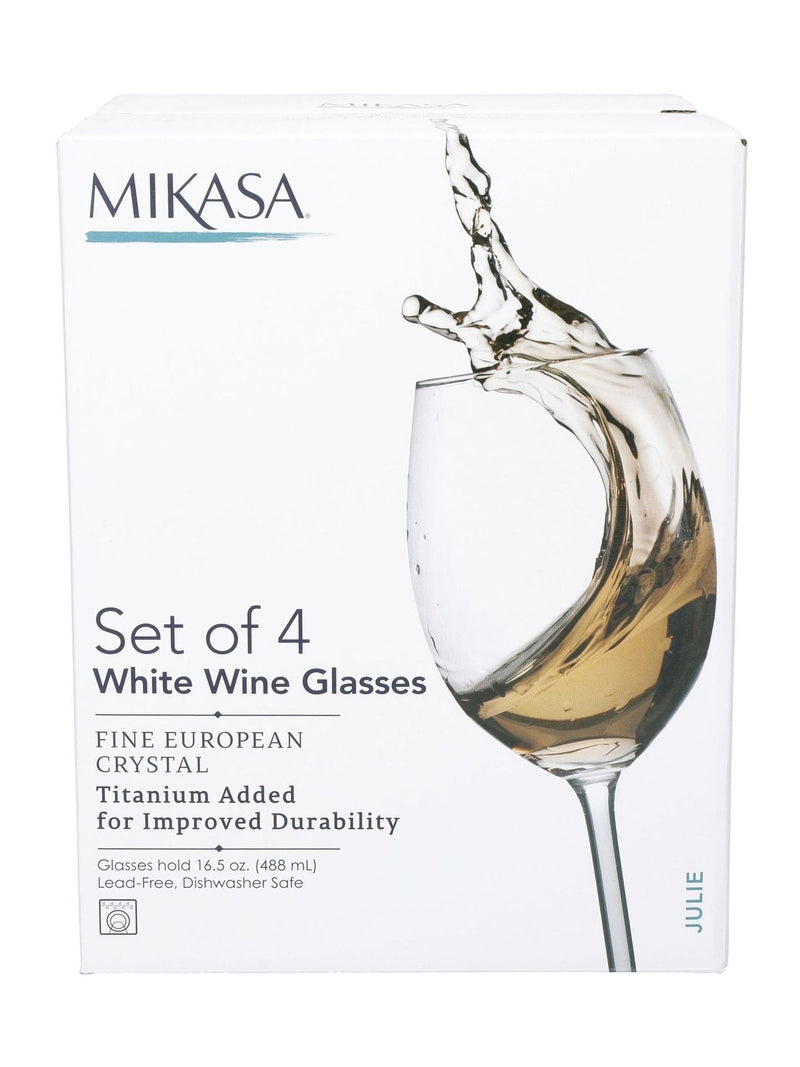 Mikasa Julie crystal wine glasses set of 4 - British product