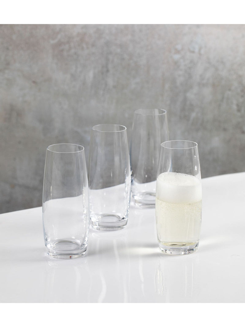 Mikasa stemless flute glasses Julie 266ml, imported from the UK
