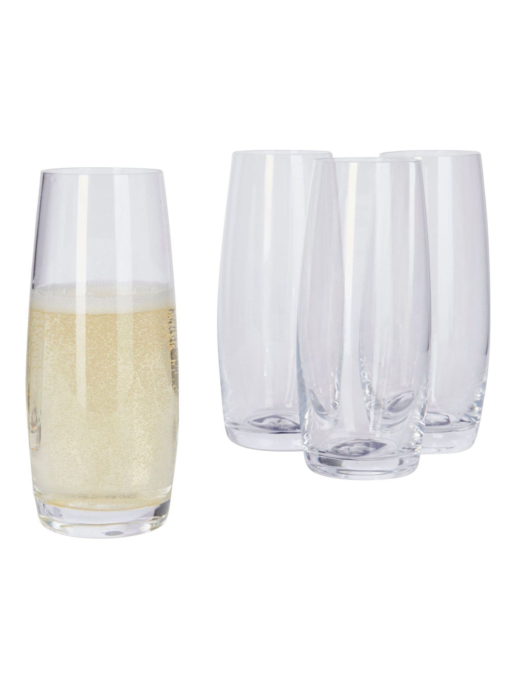 Mikasa stemless flute glasses Julie 266ml, imported from the UK