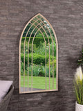 Charles Bentley Brown Lisbon Lattice Arch Mirror 125cm wide - British product