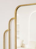 Charles Bentley Gold Prague Art Deco mirror 110cm x 100cm - British product