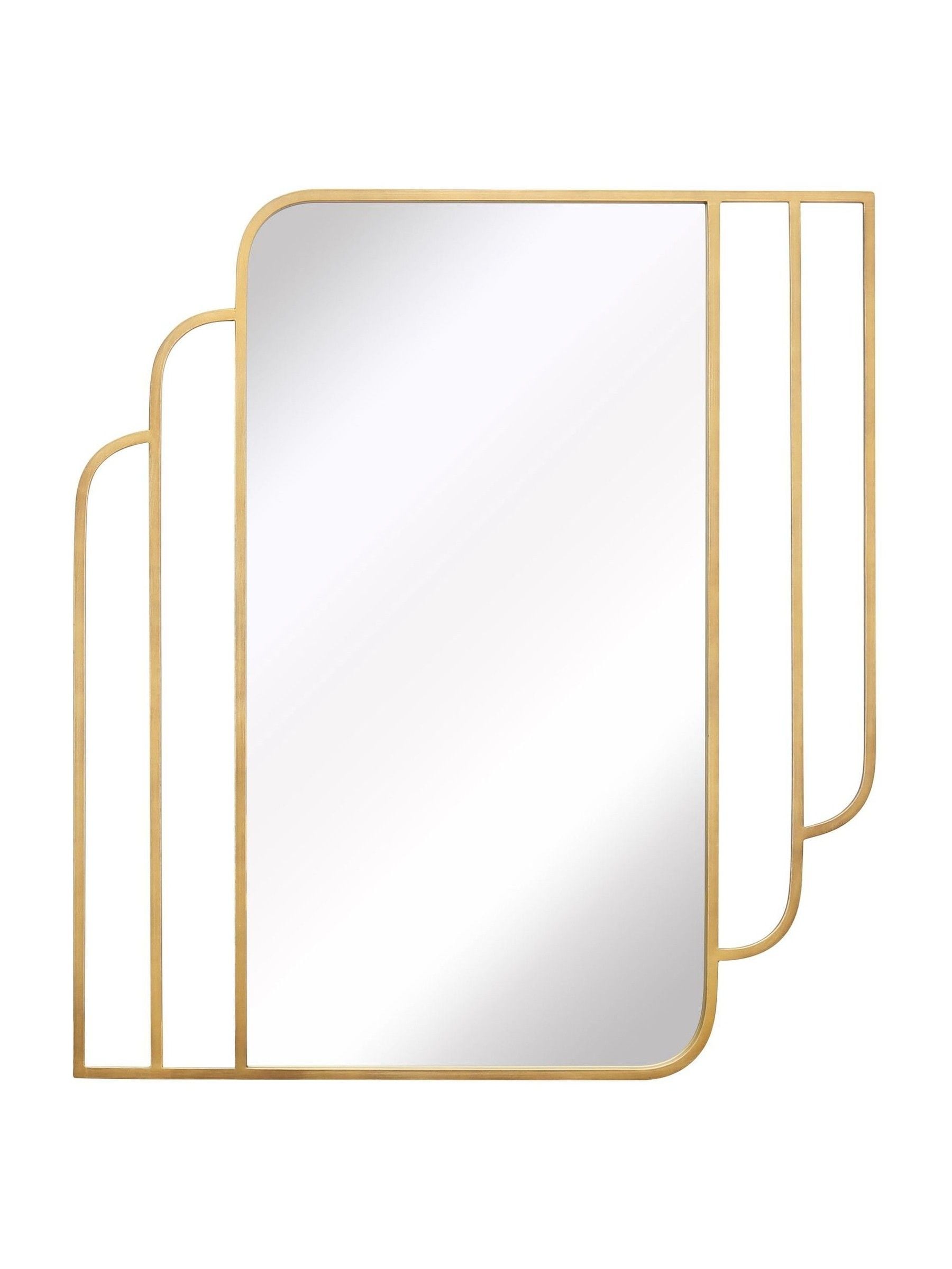 Charles Bentley Gold Prague Art Deco mirror 110cm x 100cm - British product