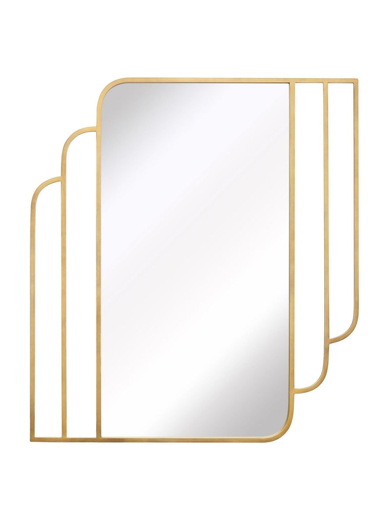 Charles Bentley Gold Prague Art Deco mirror 110cm x 100cm - British product
