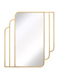 Charles Bentley Gold Prague Art Deco mirror 110cm x 100cm - British product