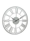 Charles Bentley grey Malham skeleton design outdoor wall clock 90cm - British product