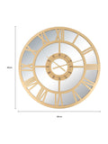 Charles Bentley Coniston mirrored wall clock 80cm (British brand)
